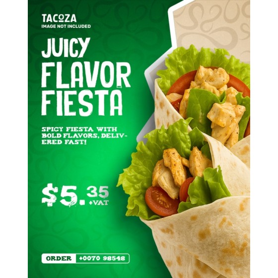 Special Price Snack Food Promotion Poster PSD Template Design